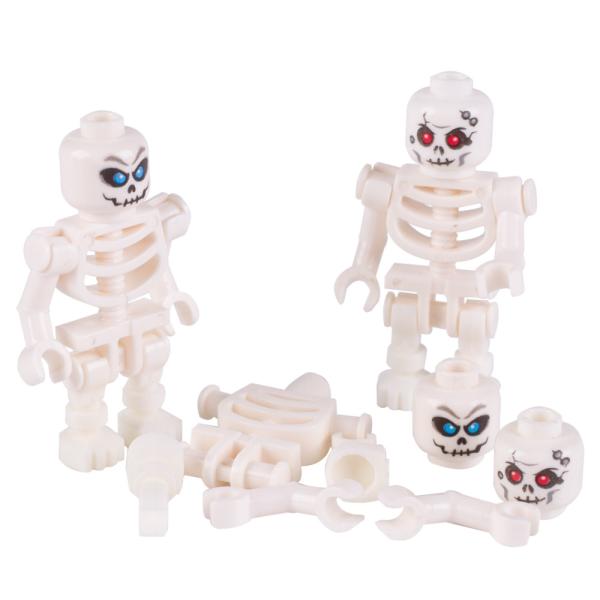 Children gifts medival knight ninja halloween skeleton action figures building block toys