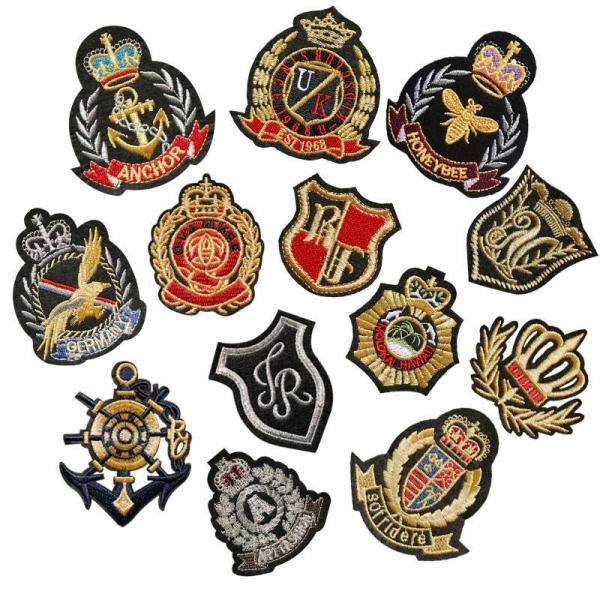 Embossed private label Personalized Logo 3d Puff Flower Fabric Embroidery Patch For Clothing Handmade Customized