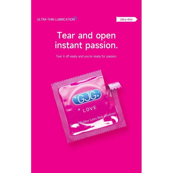 Bulk Pack of 10 Pieces/Box Sensitive Skin Friendly Lubricated Condoms Fragrance Free