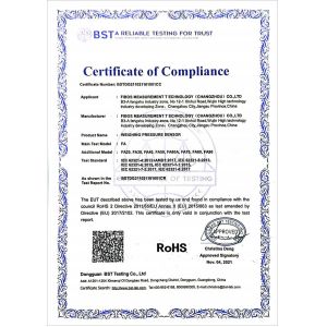 Fibos Measurement Technology (Changzhou) Co., Ltd. Сертификации