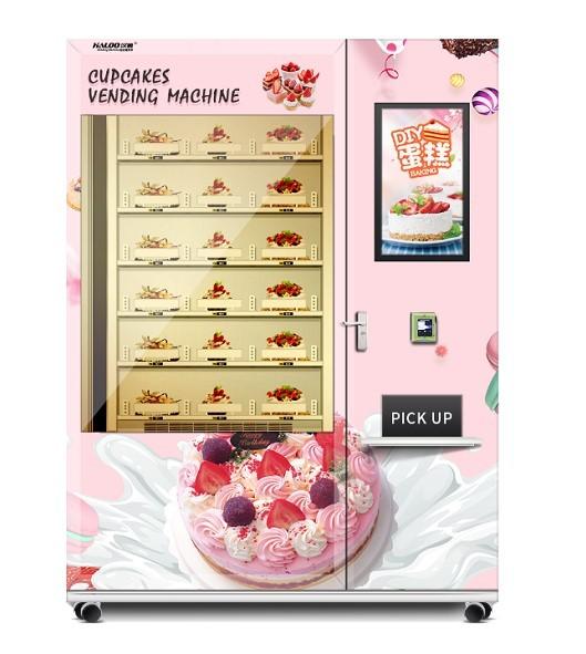 24 hours refrigerator cooling fresh vegetable and fruit vending machine with XY elevator
