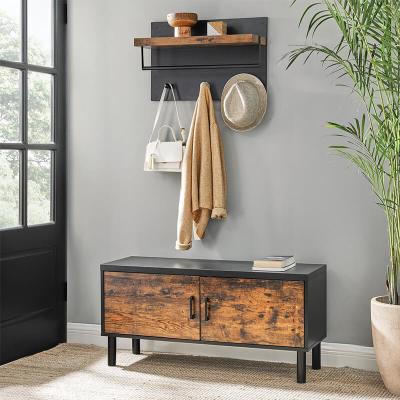 Shoe Storage Cabinet, Modern Industrial Storage Cabinet for Shoes, Storage Cabinet with Shelves, LHS051B01