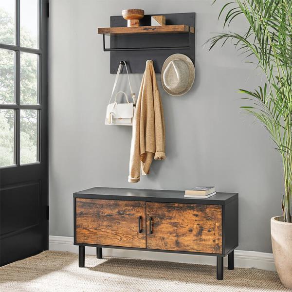 Shoe Storage Cabinet, Modern Industrial Storage Cabinet for Shoes, Storage Cabinet with Shelves, LHS051B01