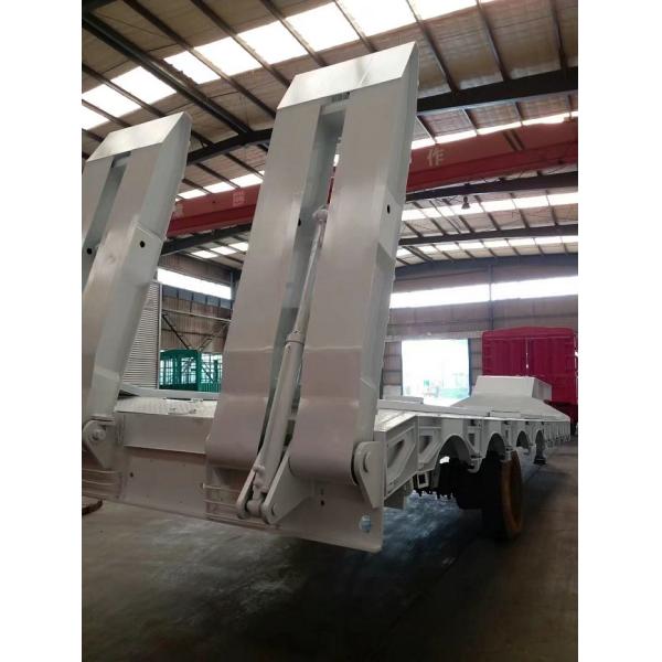 Трейлеры низкой кровати сверхмощные Семи 16м 3 цапфы Фува для нагружая тяжелой техники