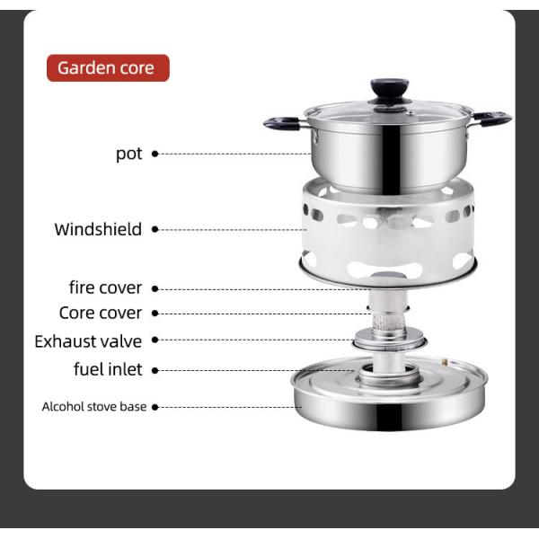 Обслуживания собственной личности плиты алкоголя гостиницы кухни бака нержавеющей стали моды набор бака простого горячего одиночного портативного горячий
