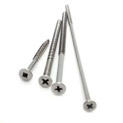 Aço inoxidável Custom Extra Long Cross Countersunk Head Self-tapping Screw