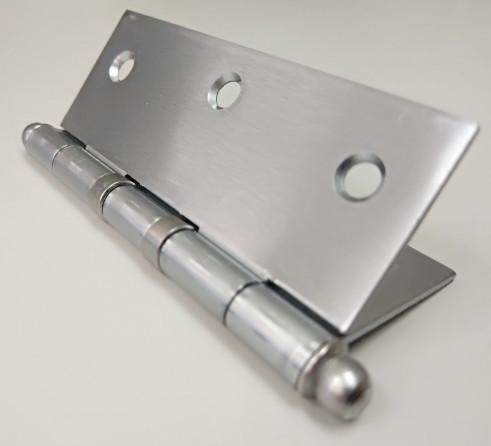304 / 316L SS Hinge Flat Style Silent Door Hinges For Cabinet Thickness 1mm   Commercial heavy duty door hinge