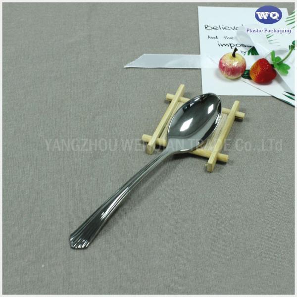 7 Inch White Cutlery Sets,Elegant Carved PS Knife Spoon Fork,China Factory Offered Disposable Spoon And Fork Knife