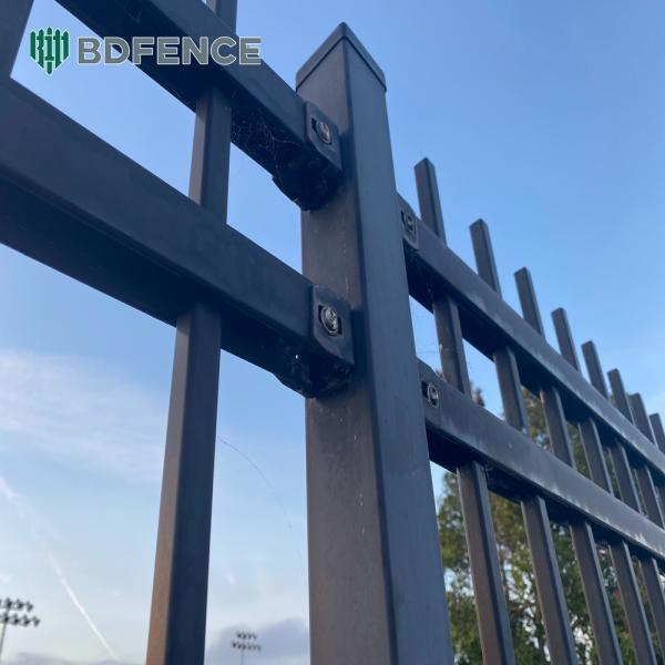Anti-Graffiti Horizontal Tubular Fence Easy Clean Surface