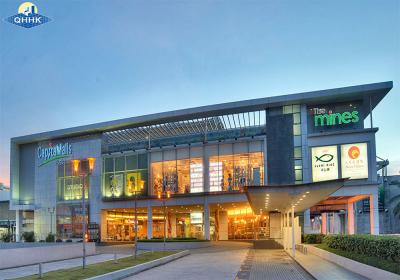 Q355 Prefabricated Commercial Building Steel Structure Glass Curtain Wall Modular Mall