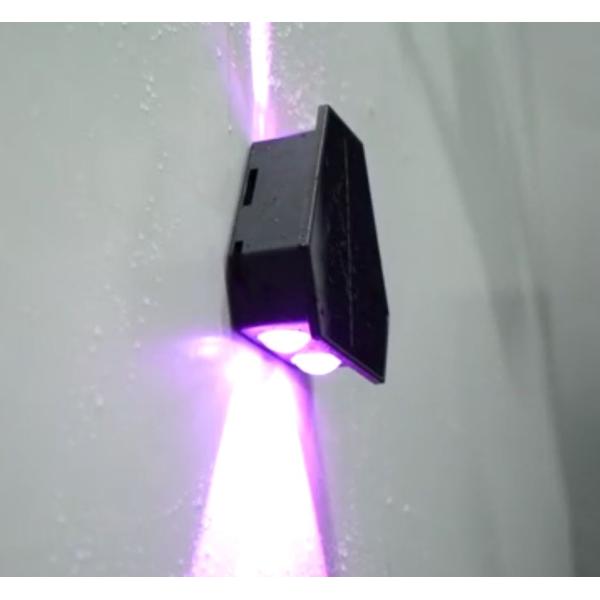 RGB Black Solar Powered Garden Lights 3.2V 1300mAh Lithium Battery