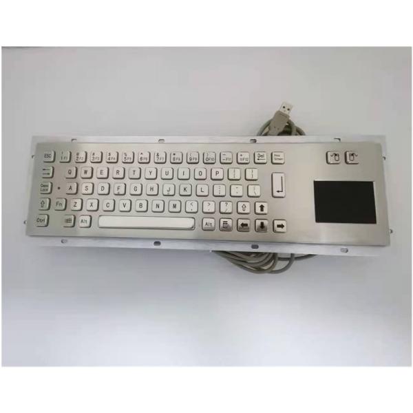 Dustproof IP65 Stainless Steel Industrial Metal Keyboard With Touchpad For Self Service Kiosk Machine
