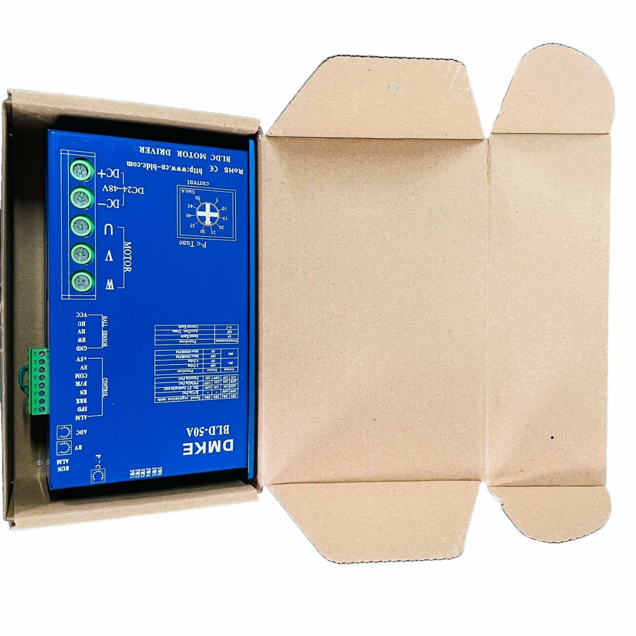 скорости мотора dC мотора 24v-48v 8000rpm BLDC 750w водитель безщеточной регулируемый