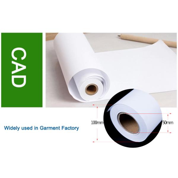 CAD Drawing Plotter Paper 36 24 крена бумаги прокладчика дюйма, широкая бумага прокладчика формата 80гсм влагостойкая