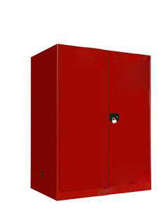 Durable Red Grounding Flammable Storage Cabinets Automatic Control Temperature