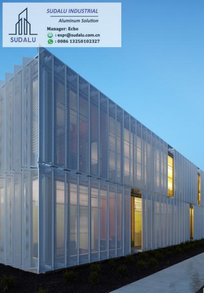 SUDALU PVDF OEM Design Aluminum Facade Cladding Panel for Outdoor Decoration Metal Perforated Panel