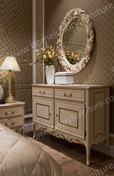 Hand Carved Furniture Bedroom classic luxury antique furniture High-Class Bedroom FB-126