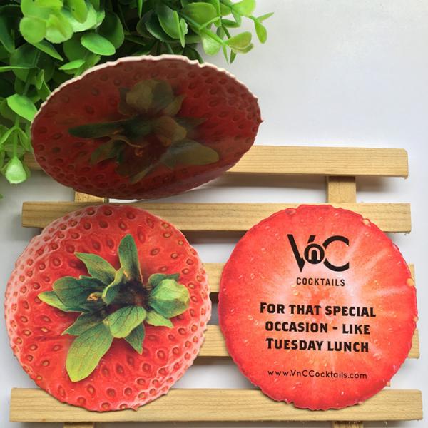 4c Printing Promotional Drink Coasters , Custom Printed Paper Coasters