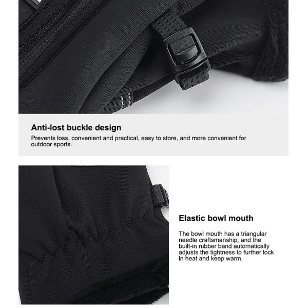 Non-Slip Plus Velvet Motorcycle Winter Gloves for Men and Women Touch Screen S/M/L/XL