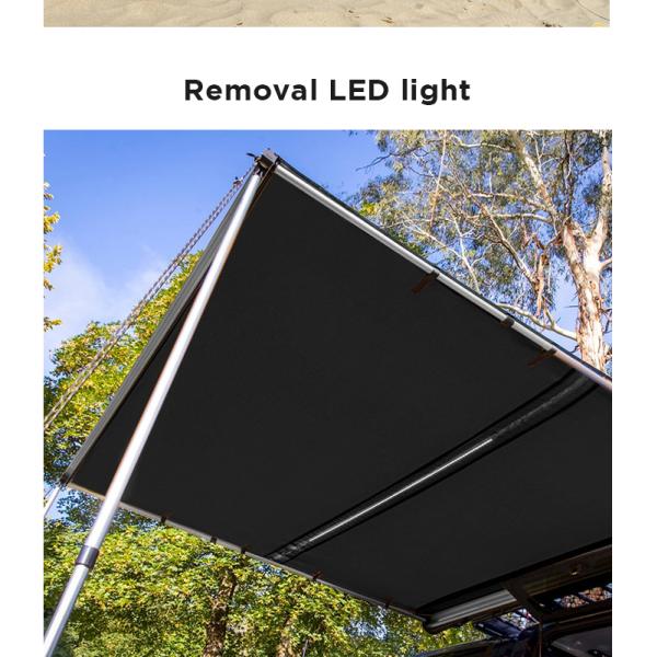 3000mm Waterproof Car Awning Canopy with LED Light 11kg
