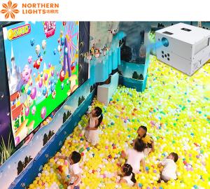 All-in-one Esmagando bolas Projector Interativo Mural para crianças jogo