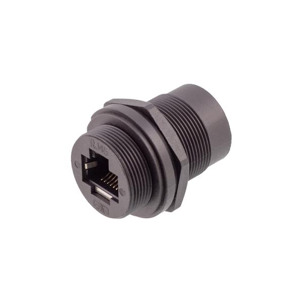 Кабельный соединитель RJ45 IP67 CAT5e CAT6 чистого женского основания водоустойчивый электрический