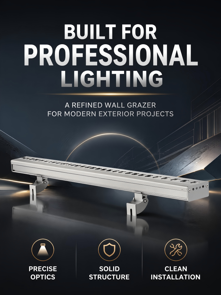 Modern DC24V Linear LED Wall Washer Facade Light For Villas Or City Landscape Projects