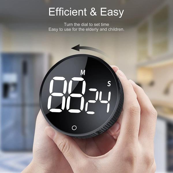 Bateria Kitchen Timer Quadrado 6h Relógio de cozinha digital Contador electrónico