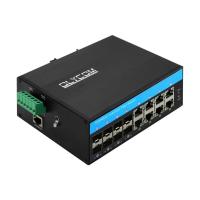 OLYCOM controlados comutam 8 a categoria industrial portuária de Gigabit Ethernet 12V com 8 que o trilho portuário do ruído de SFP montou IP40 para o uso exterior