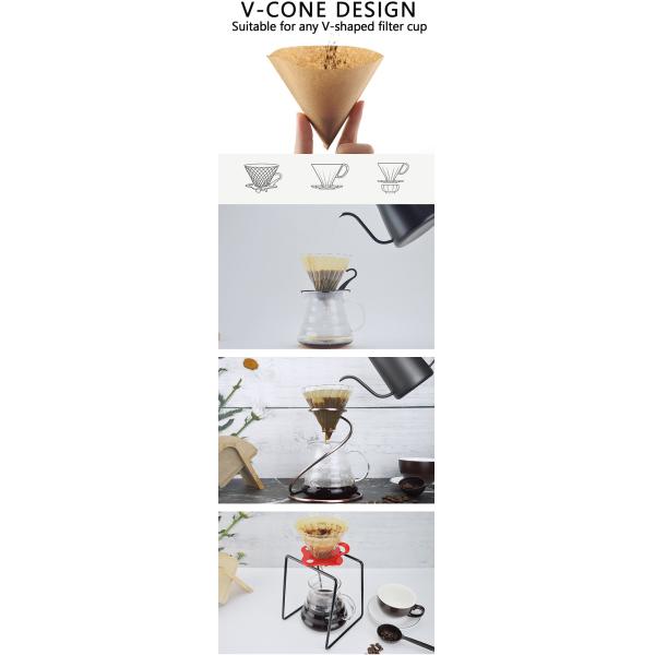 Heat Seal V Shape Wooden Pulp Coffee Bag Filter Biodegradable