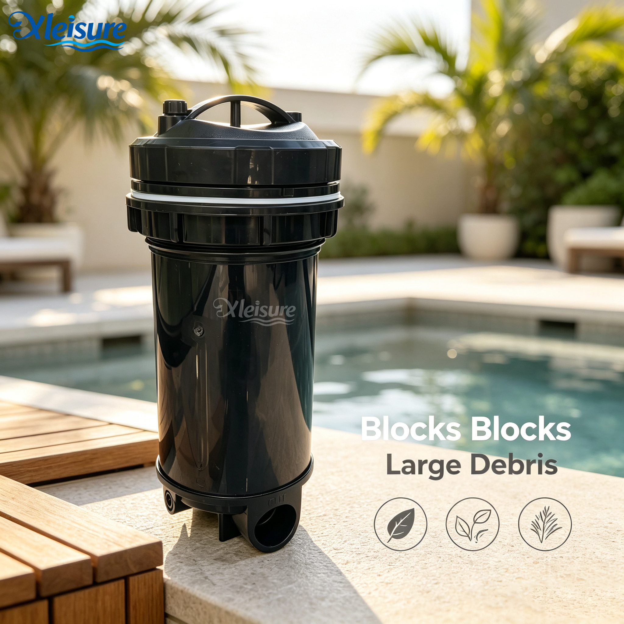 Top Load Pressure Filter Pressurized Canister Filter for Pool Hot Tub Filter Housing with Replacement Filter Cartridge