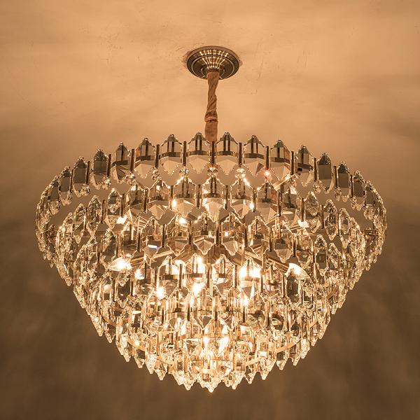 Luxury Crystal Pendant Ceiling Light Gold For Living Room Sitiing Room Decor