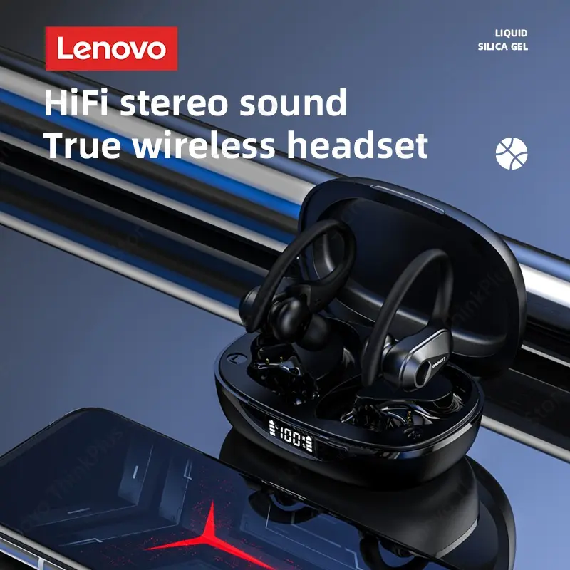 Voice Assistant Lenovo Sports Earphones LP75 Stable Connection