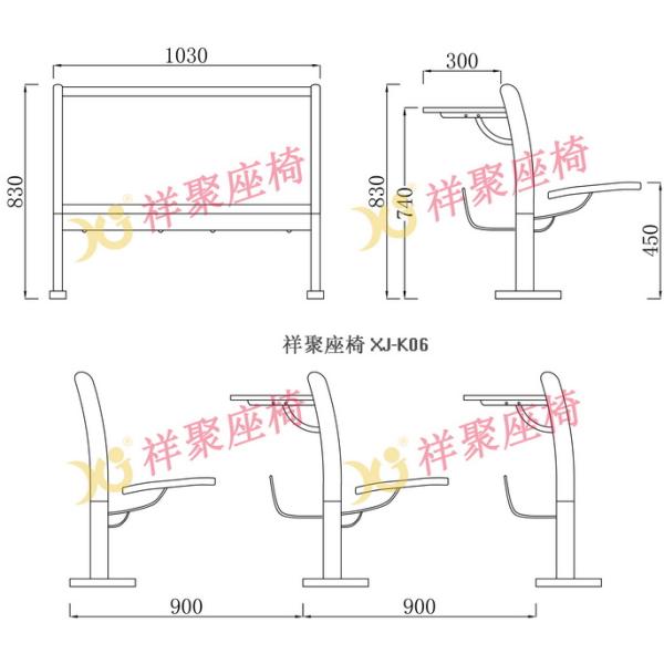 Floor Mounted Iron School Desk And Chair,  Antique Cheap School Desk Chair Set Set