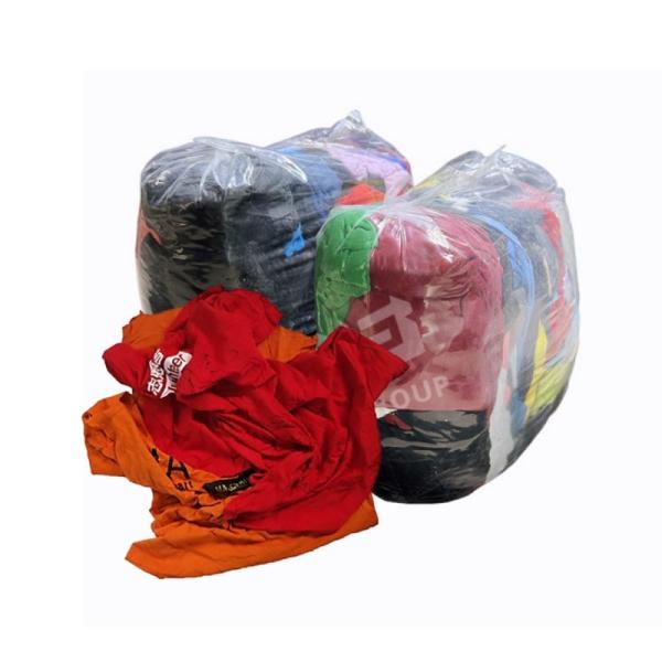 Australia hot selling colored t-shirt wiping rags Industrial rags 5kg 10kg 25kg 100% cotton rags for cleaning oil