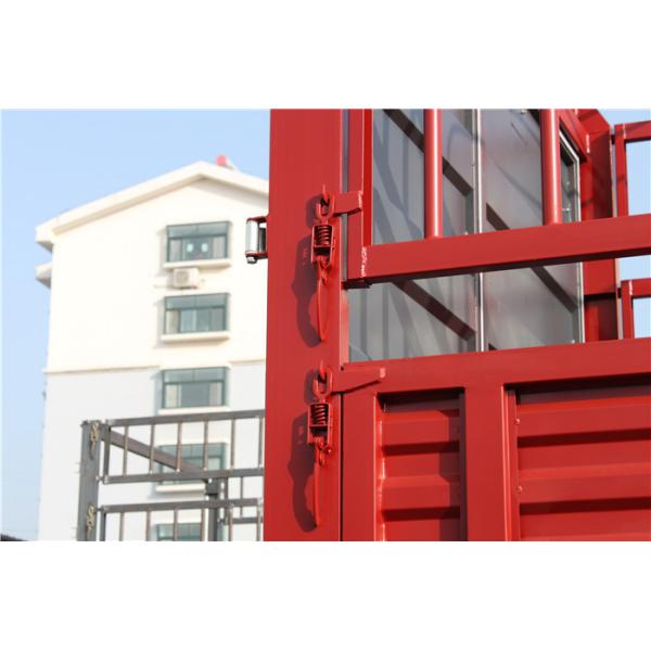 Red Small Cargo Truck , Small Commercial Vehicles With l2000 Cabin
