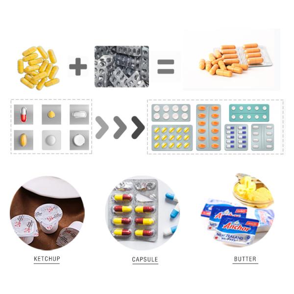 Máquina de empacotamento 2.2kw da bolha de Softgel da folha de alumínio do PVC