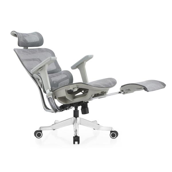 Guangdong Office Furniture Full Mesh Ergonomic Chair with Adjustable Height and Footrest