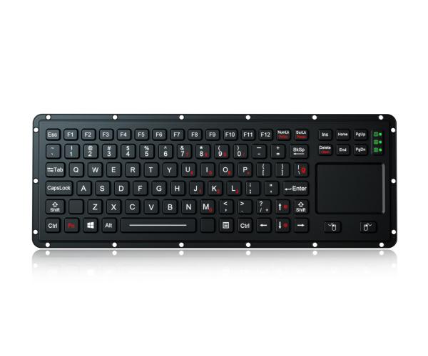 Teclado de acero inoxidable 1200 DPI de la palanca de mando del metal con el ratón del Trackball
