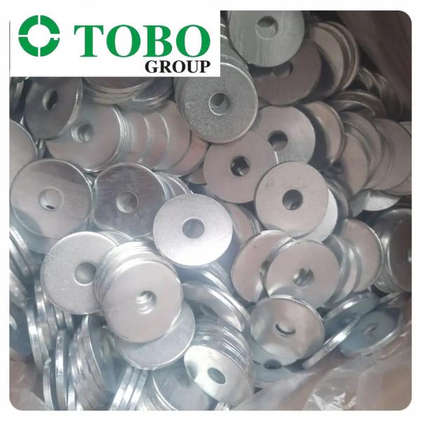 Factory price Carbon steel zinc plated DIN125 M10/M12/M20 all size flat washer
