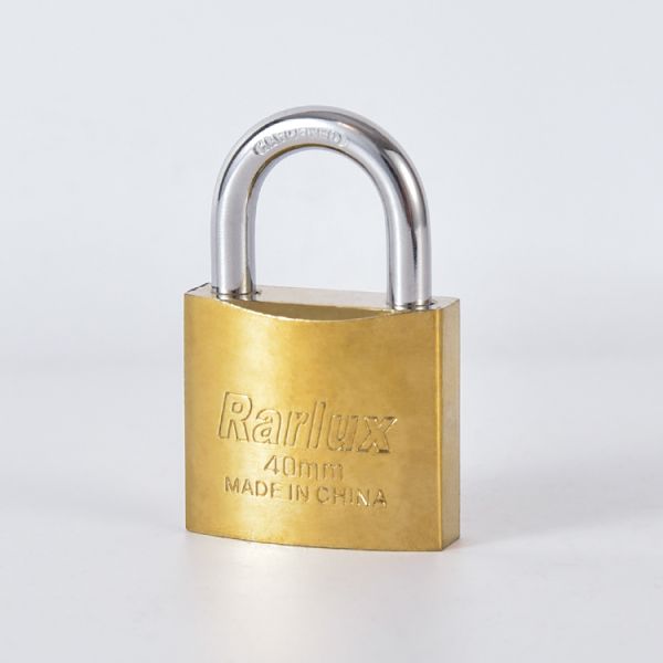 30/40/50/60mm Security Padlock Eco-Friendly High Quality Iron Lock Body Chrome Plated Surface Steel Key