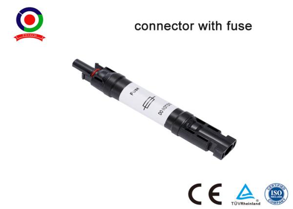 Conector de fusibles solares PPO de 1000 V CC 20A IP67 Negro