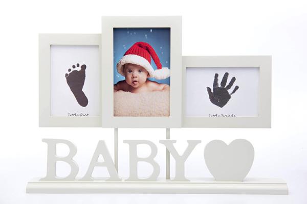Baby Wooden Photo Frames Handprint / Footprint Photo Frame Home Decoration Gifts
