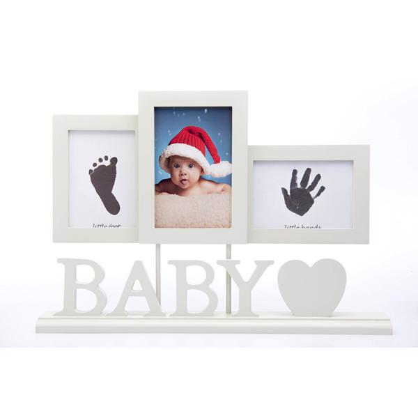 Baby Wooden Photo Frames Handprint / Footprint Photo Frame Home Decoration Gifts