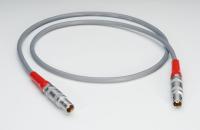Serviço feito sob encomenda Lemo 00 do conjunto dos cabos distribuidores de corrente 00 ao cabo coaxial FFA.00.250 para a ponta de prova do ultrassom