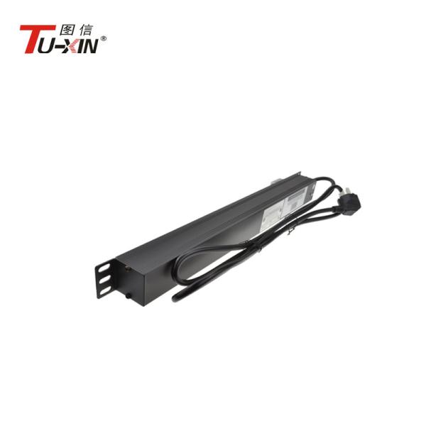 1U  PDU Power Distribution Unit 8 Way Euro Schuko Socket & Plug High Standard