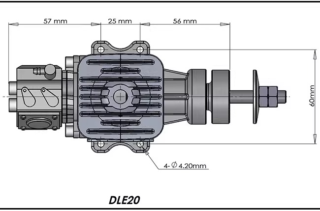 Wholesale Price DLE 20 CC Original Metal GAS Engine For Radio Control RC Airplane Model Gas