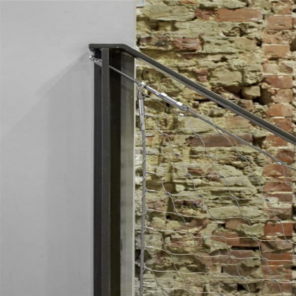 ferruled 1.6 mm thickness with 60 mm eye size balustrade infill cable wire mesh