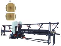 Sierra de cinta vertical doble para reaserrado de madera, máquina de aserradero para corte de madera de aserradero de banda vertical para corte de losas