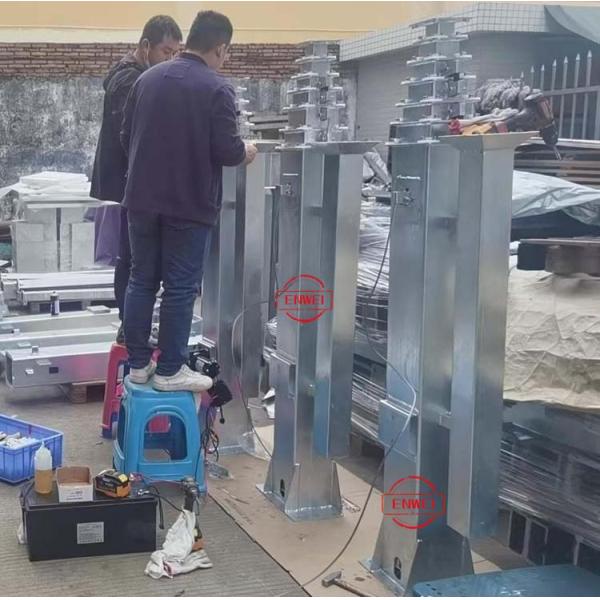 Rapid Deployment Solar Power Mobile CCTV Tower For Construction Sites Monitoring
